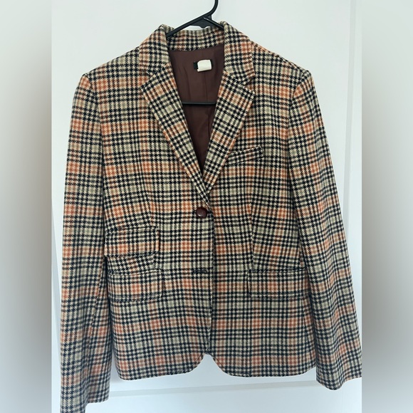 J. Crew Jackets & Blazers - J. Crew Vintage Wool Plaid Blazer